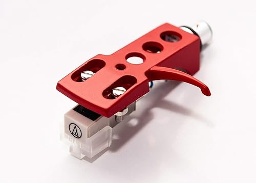 Red Headshell, AT-3600L Cartridge and Stylus, Needle for Technics SL 1500, SL 1510, SL 1600, SL 1610, SL1650, SL 1700, SL 1710, SL 1800, SL 1810, SL