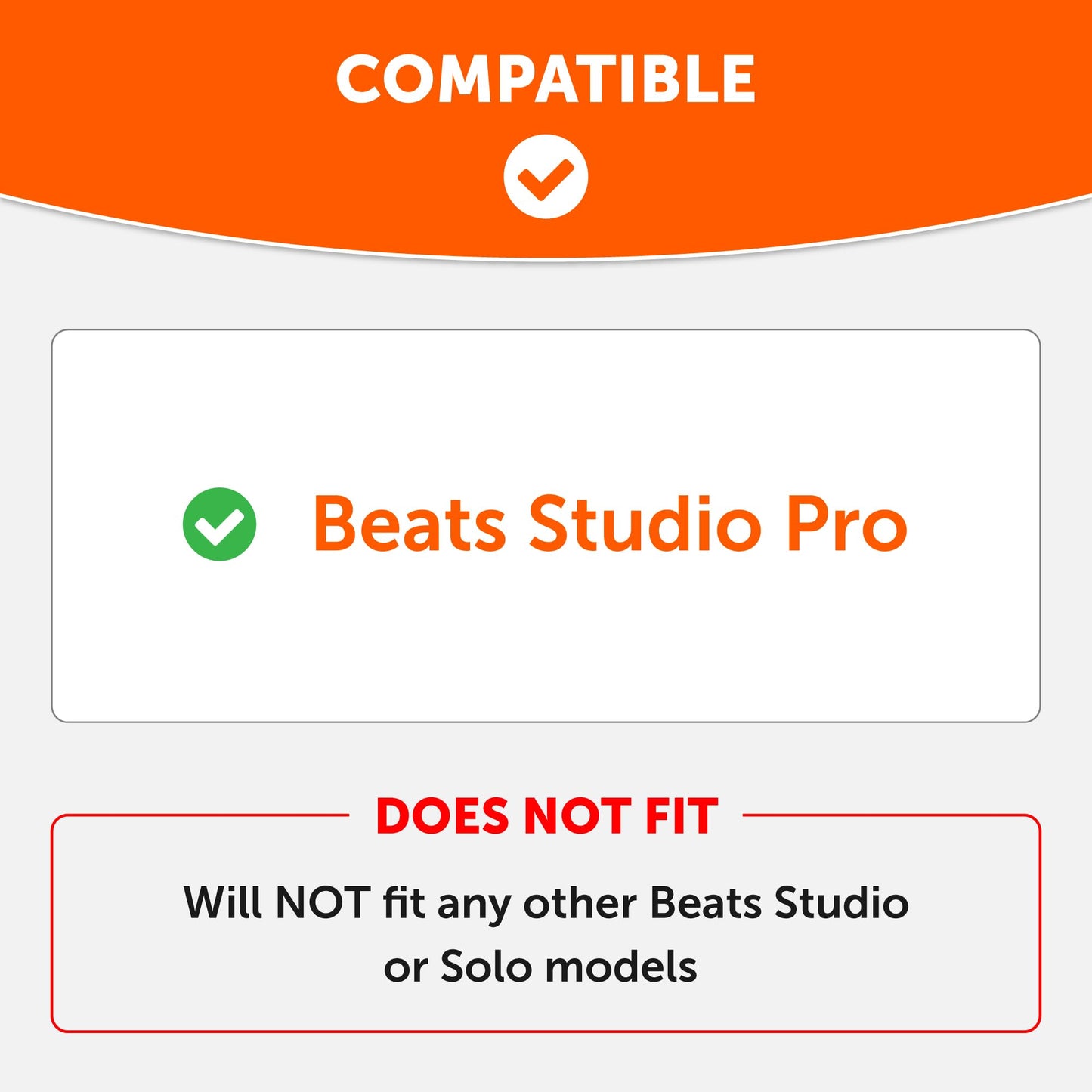 WC SweatZ Studio Pro - Patented Protective Silicone Earpad Covers for Beats Studio Pro Made by Wicked Cushions | Sweatproof & Easily Washable | Black