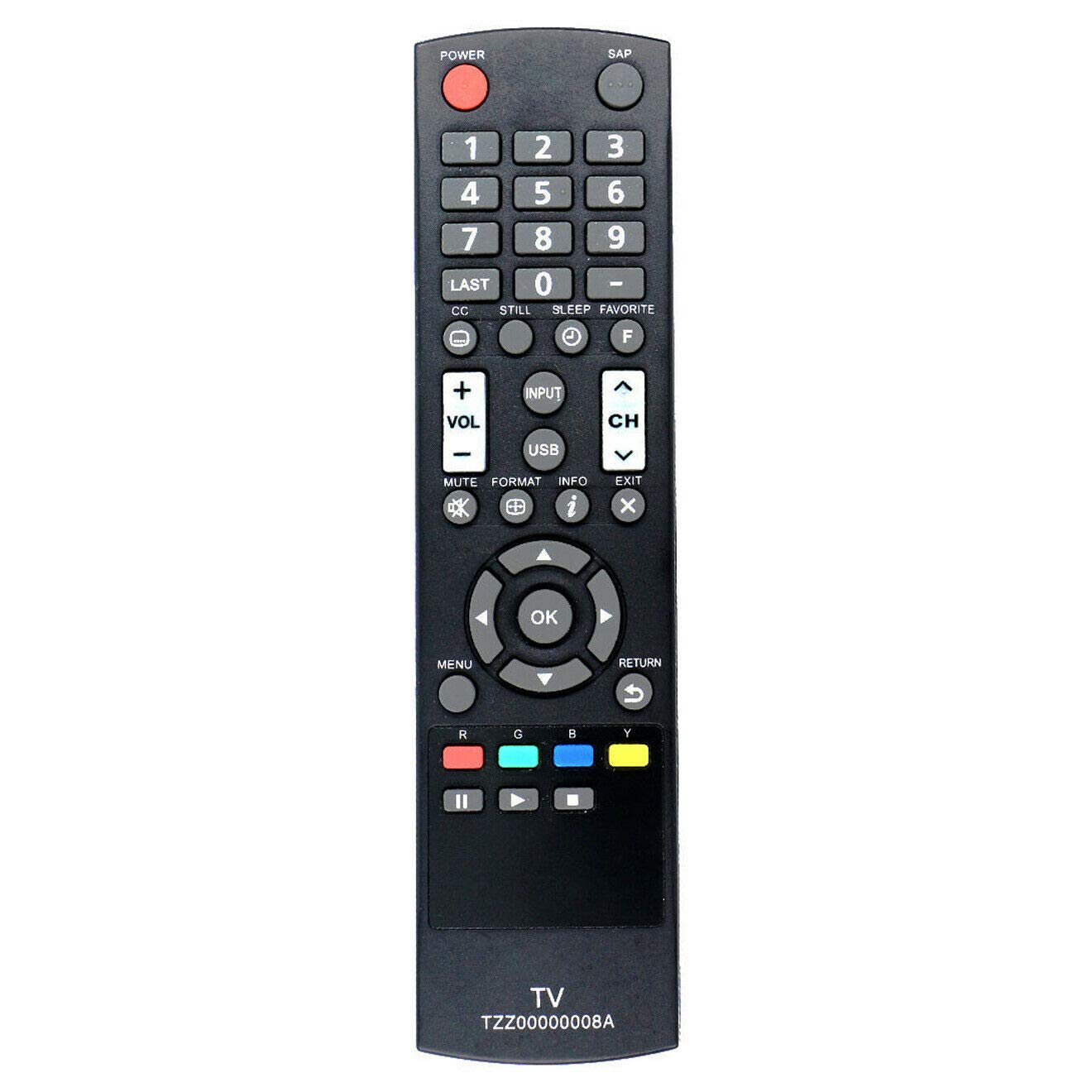 New TZZ00000008A Remote Control Compatible for Panasonic LCD TV TC-L32C5 TC-32LC54 TC-L42U5