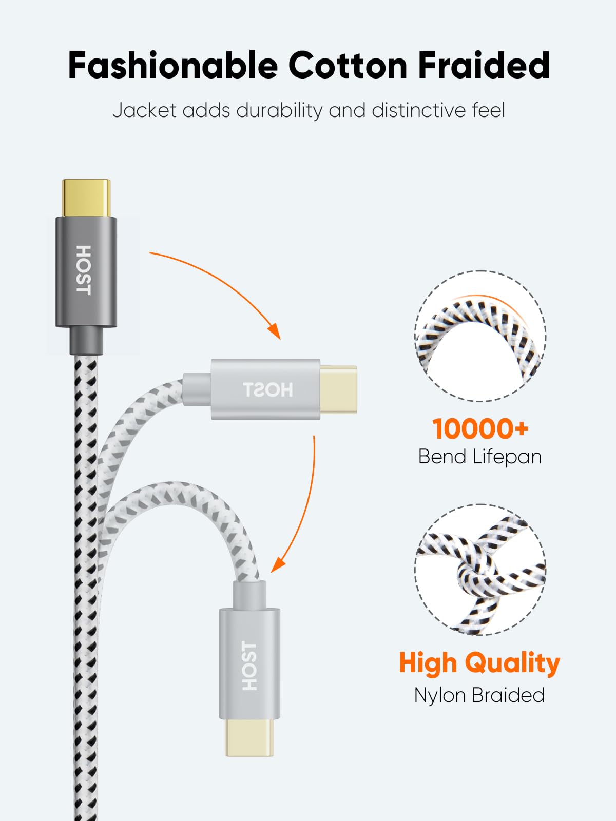 CableCreation Short USB C to Micro USB Cable 0.65 FT, Braided USBC to MicroUSB OTG 480Mbps Cord for Wall Chargers, MacBook Pro, Air, Galaxy S22, S21