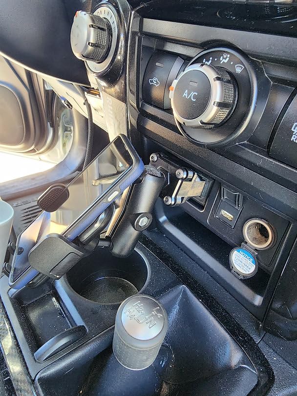 The Original Stubby Smash Phone Mount Kit w/Basic Phone Holder for 5th Gen 4Runners | 1" RAM Compatible Ball Mount for Dashboard Cubby | 5th