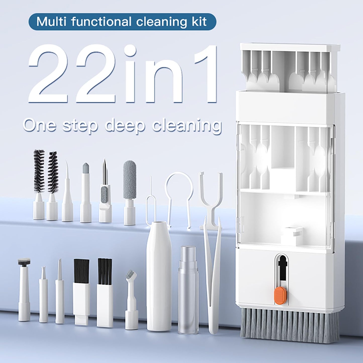Lanrxs 22 in 1 Precision Cleaning Kit - Professional Electronic Cleaning kit Cleaning Tools for Phone, airPods Headset, Keyboards, Cameras, Laptop