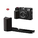 BRDRC Handle Grip for FUJIFILM X100VI, L-Shape Grip Mount with 1/4 Screw Adapter & Arca Quick Release Plate & Shutter Button for Fuji X100VI Camera
