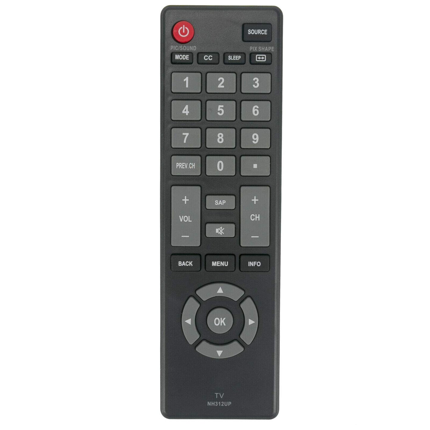New - Remote Control NH312UP for Sanyo Smart TV FW43D25F FW50D36F FW32D06FFW55D25F