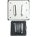 PAW International Polymer (Plastic) RV TV Bracket System; WHITE 2 pc Set: 1-TV Bracket (VESA 100x100mm), 1-Wall Mount | see video How to Measure your
