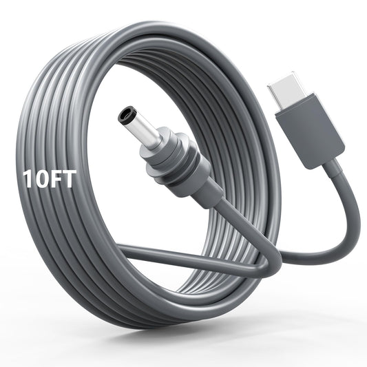 Starlink Mini USB C to DC Power Cable, 10FT/3M Starlink Mini Cable USB Type-C Input to DC Cord, Work with 100W+ PD Source Power Bank 20V PD Charger