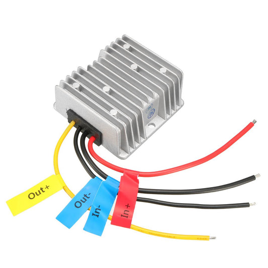 uxcell Power Converter Regulator DC 12V(10V~16V) Step-Up to DC 24V 8A 192W Waterproof Voltage Convert Transformer