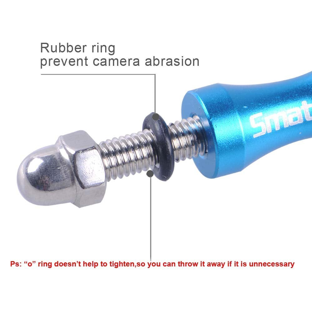 Smatree 3pcs Long Aluminum ThumbScrew Set + Wrench Compatible for Gopro 13,12,11,10,9, 8,7,6, 5, 4, 3+, Gopro MAX, GoPro 2018,DJI OSMO Action Cameras