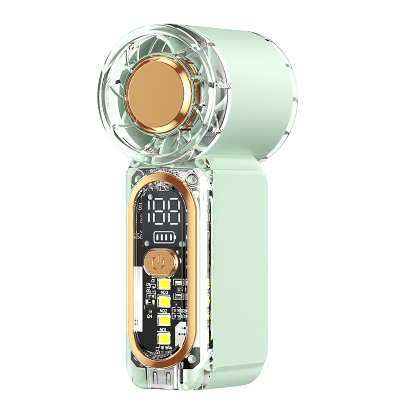 XEVALDRIC High-speed Turbine Mini Handheld Fan (Type-C, Rechargable)