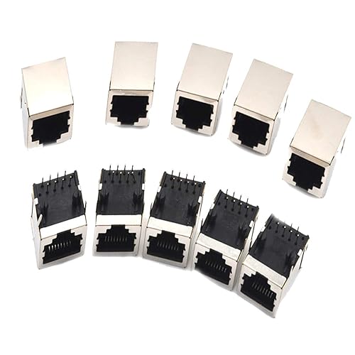 (Pack of 10) RJ45 8P8C Cnnector PCB Mounting Socket Connector for Ethernet Socket