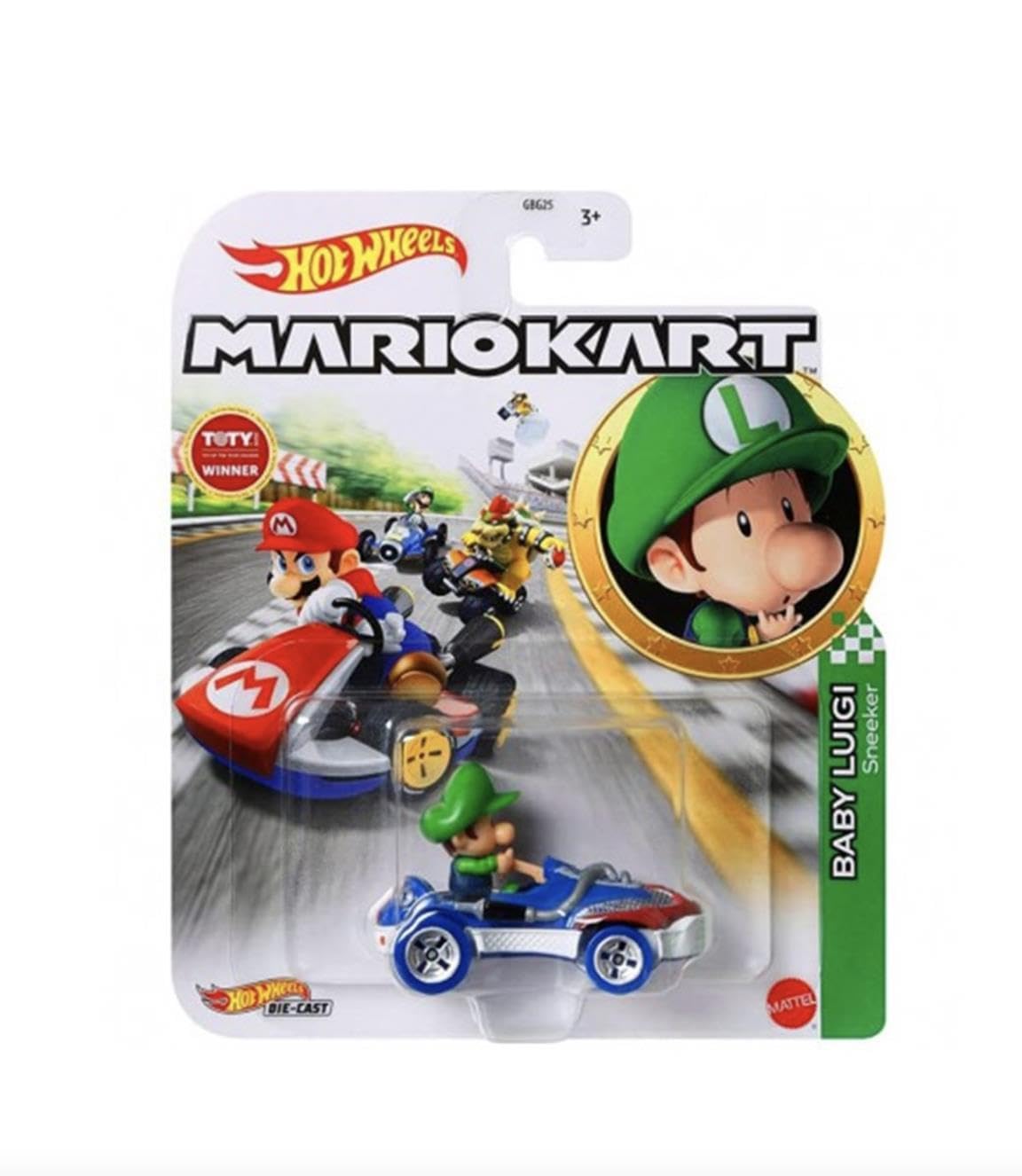 Hot Wheels Mario Kart Baby Luigi Sneeker
