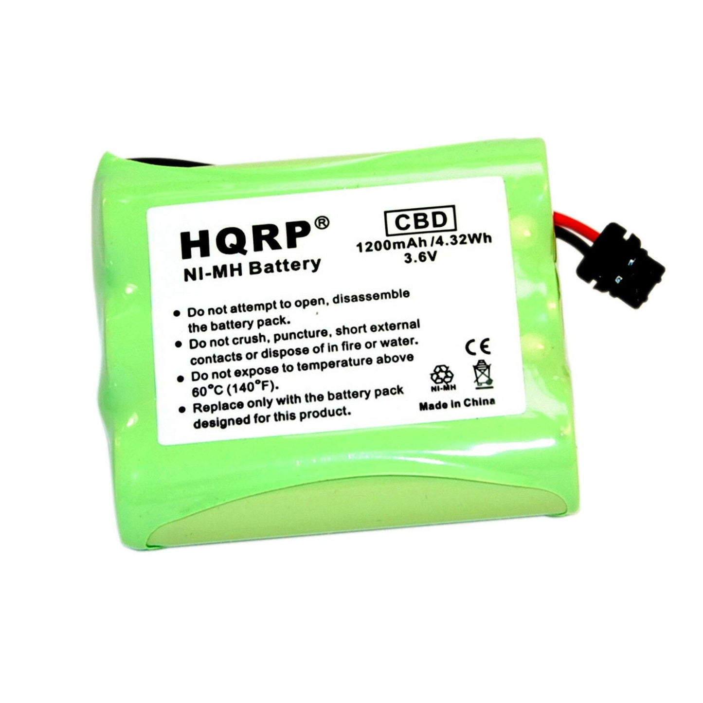 HQRP Cordless Phone Battery Compatible with Panasonic KX-TC1740B, KX-TC1741, KX-TC1741B, KX-TC1743 Cordless Telephone/Extended/High-Capacity