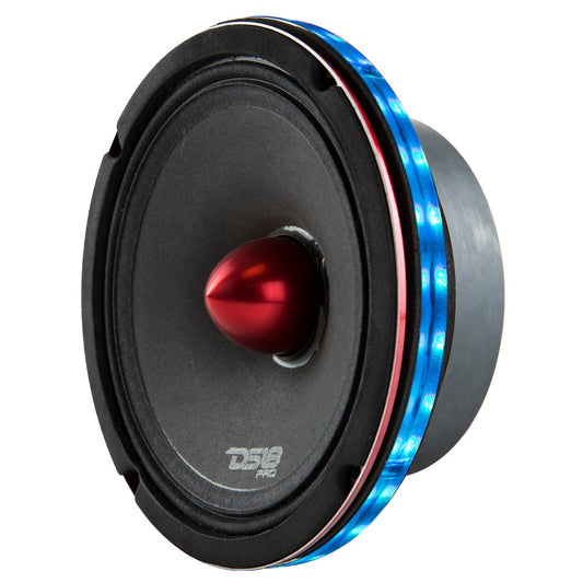 DS18 LRING8 Speaker Grill Ring - Fits 8” Speaker, RGB LED Lighting, Acrylic Ring, Marine Watertight Seal, Compatible with RGB Remote Module - One Ring