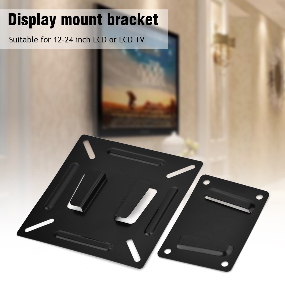 TV Monitor Wall Mounted Stand Bracket Holder for 12 24 Inch LCD LED Monitor TV PC Screen Mounting