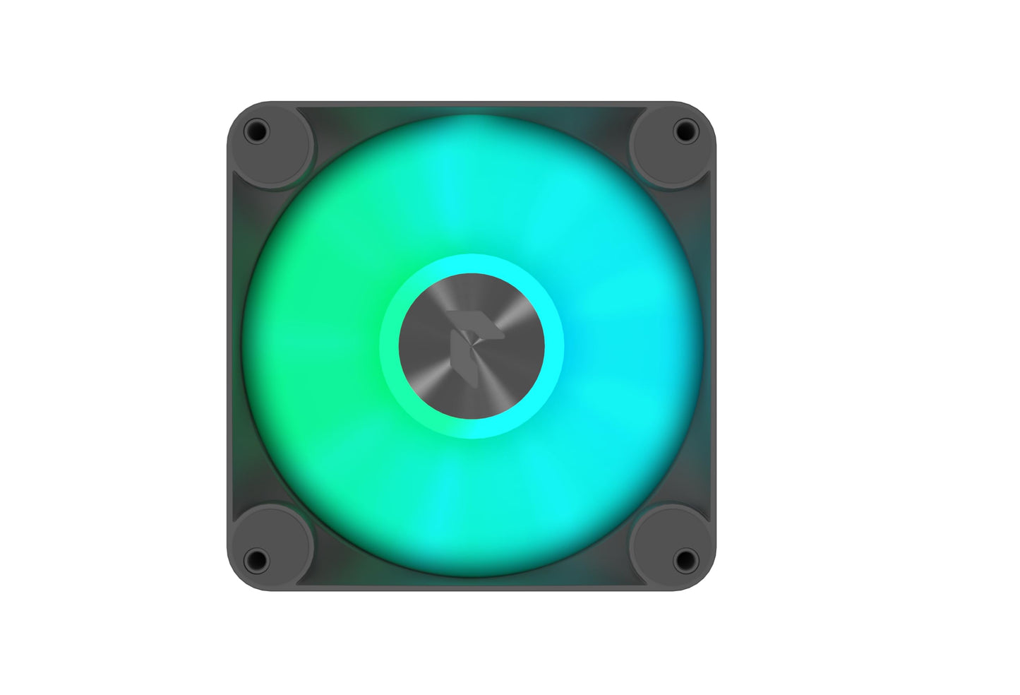 APNX FP1 Black Performance ARGB Fan, 120mm, 30mm Frame Width, PWM 500-1600 RPM, High Air Flow, Hydraulic Bearing, Thick Shock-Absorbing Pad, for PC