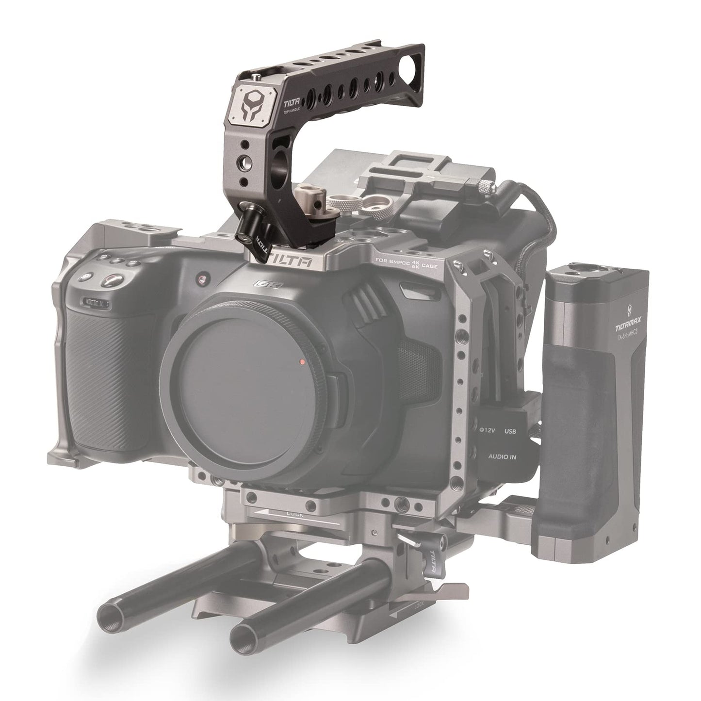 Tilta Quick Release Top Handle - (for BMPCC 4K/6K and Most DSLR/mirrorless Cameras) (Tilta Gray)