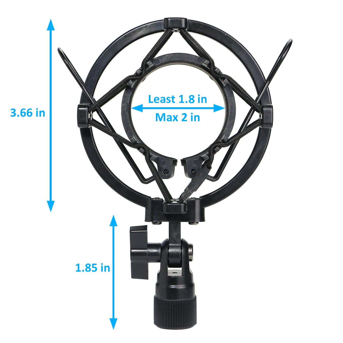 YOUSHARES AT2020 Shock Mount, Microphone Shock Mount Reduces Vibration Noise for Audio Technica AT2020 AT2035 ATR2500 Condenser Mic
