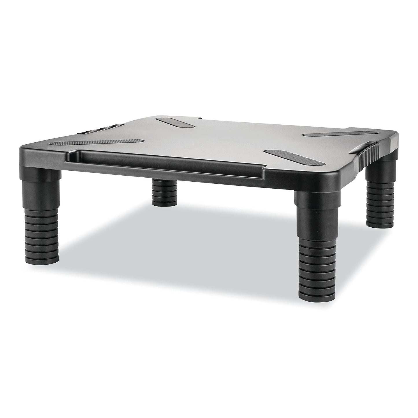 Innovera IVR55010 13.13 in. x 13.5 in. x 4 in. Single Level Monitor Riser - Black