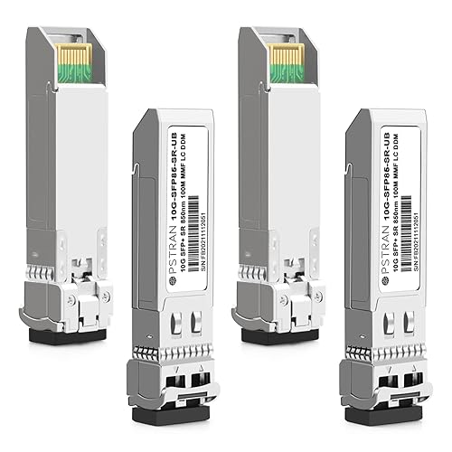 OPSTRAN 10GBASE-SR SFP+ Optical Transceiver Module Compatible with Ubiquiti Unifi UF-MM-10G 10Gbps 850nm 300m DDM Duplex LC MMF 4 Pack