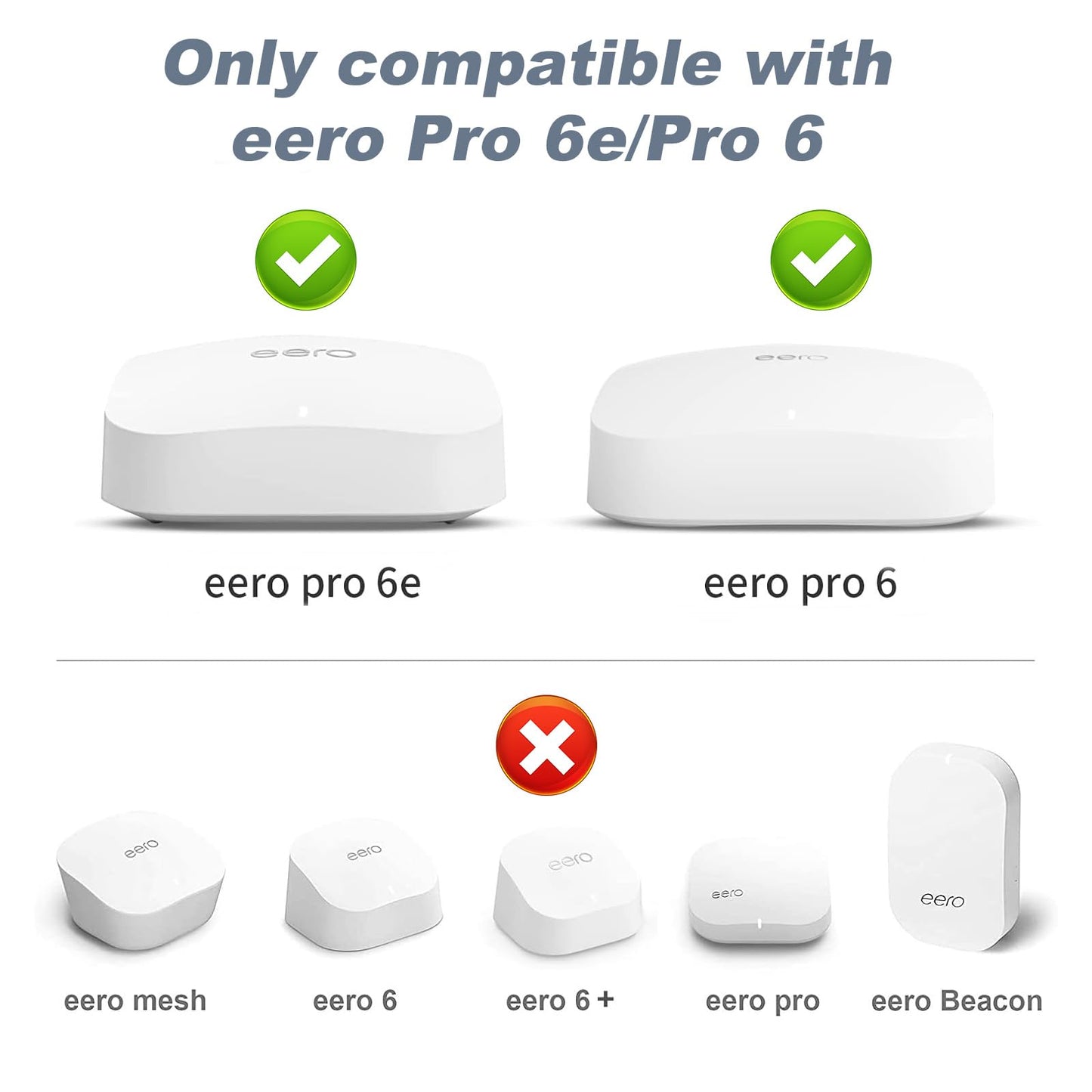 Mamerry Outlet Wall Mount Compatible with eero Pro 6e/6, 3 Pack