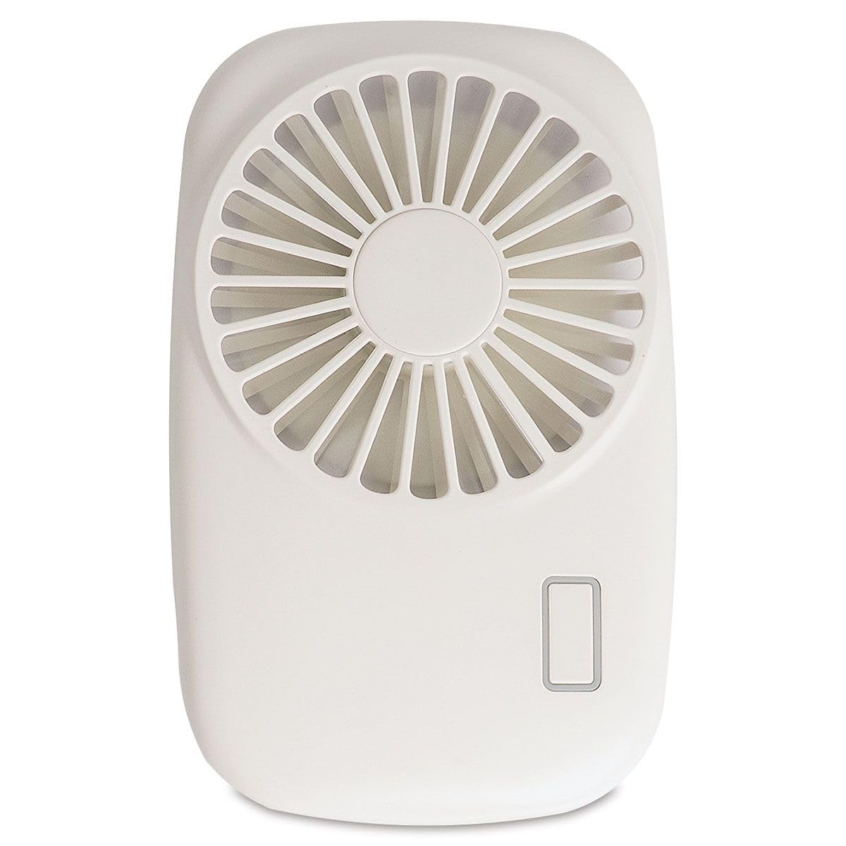 Current Portable Multispeed Mini Handheld Fan with lanyard 5x3 - White