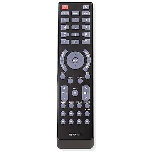 NS-RC03A-13 Remote Control Compatible with Insignia TV NS-19E310A13 NS-22E340A13 NS-24E340A13