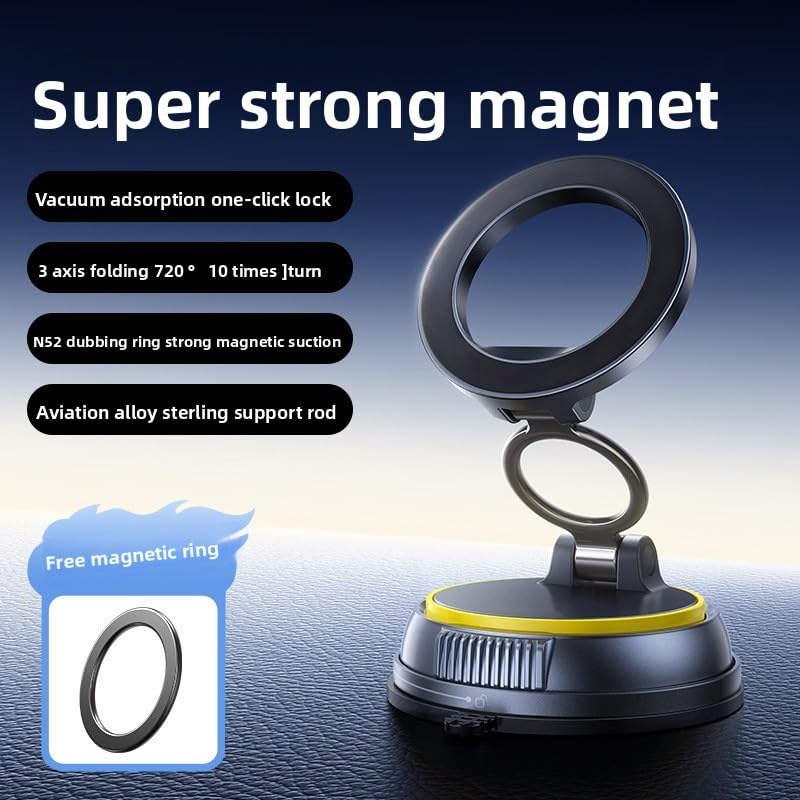 MaTekoty Car Mobile Phone Holder Suspension Central Control Screen Special Hidden Integrated 360 Degree Adjustment Direction Free Paste (MG-ZJ03chang)