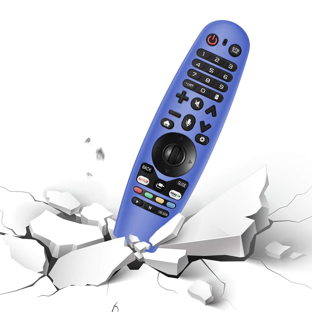 Alquar Silicone Remote Cover for LG Magic Remote, 2 Packs with Lanyard