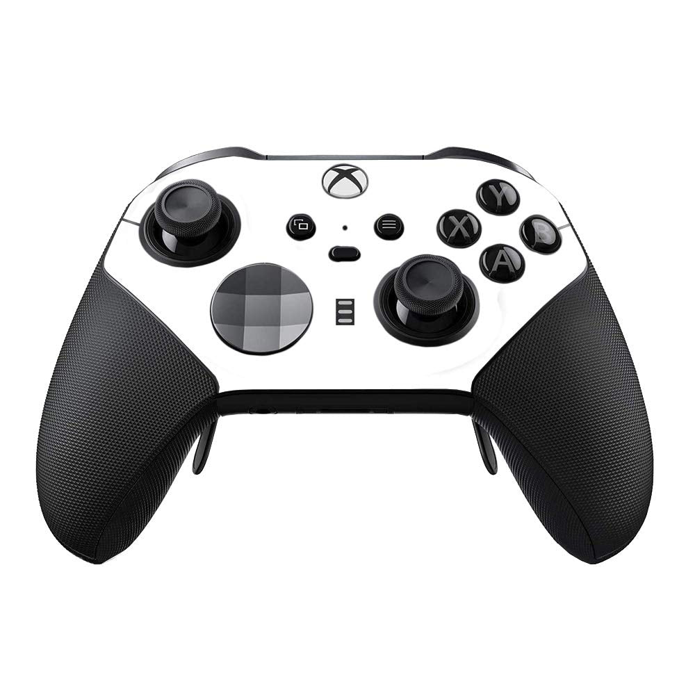 MightySkins Skin Compatible with Xbox Elite Series 2 Controller - Solid White | Protective, Durable, and Unique Vinyl Decal wrap Cover | Easy