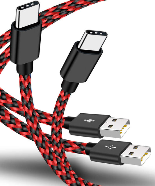 VOTY 2 Packs 6ft USB-C Charger Cable for Motorola Moto G Fast/G Power/G Stylus,Moto G8 G7,G7 Play,G7 Plus,G7 Power G6,G6 Plus X4 Z3 Z2 Play Z Droid
