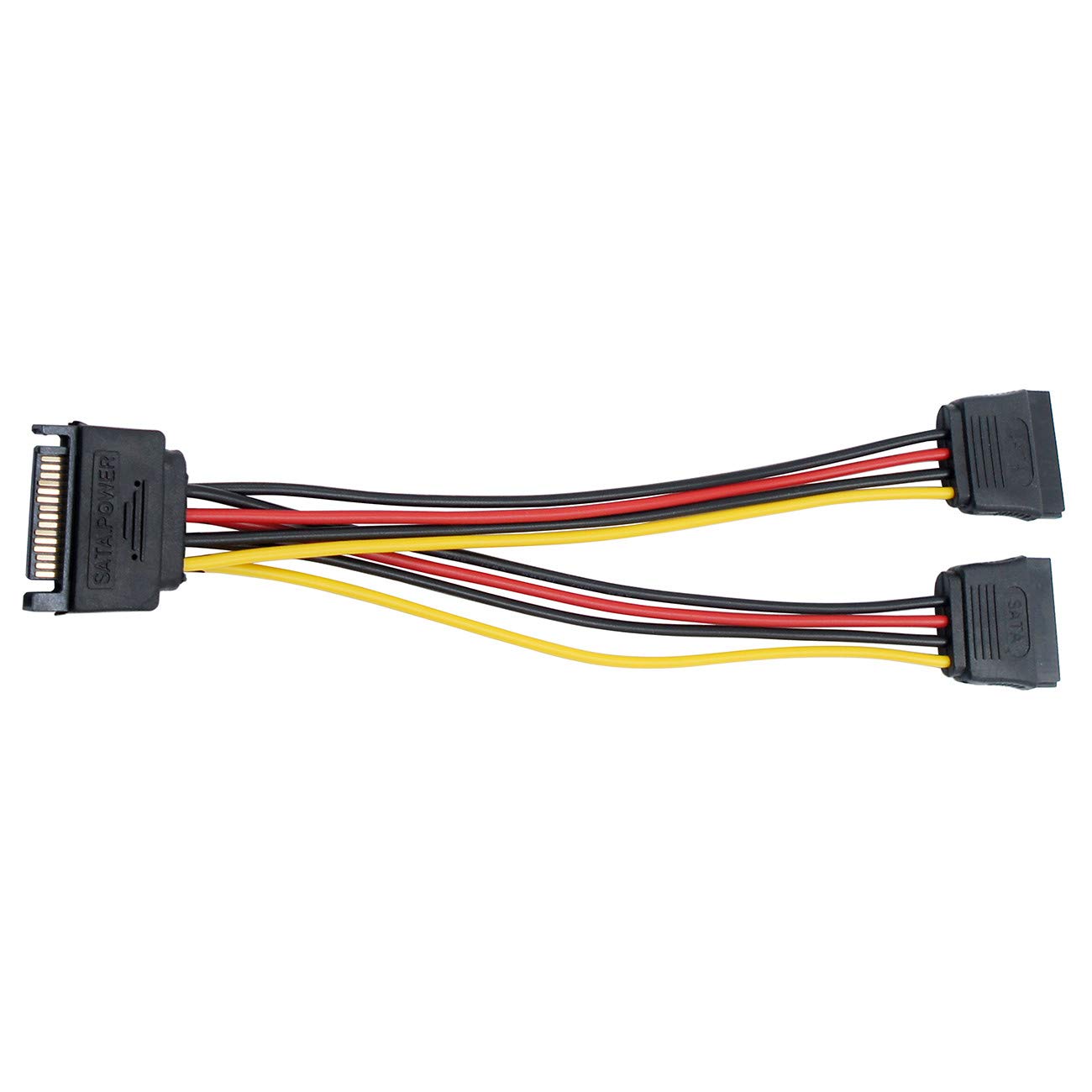 JacobsParts SATA Power Splitter Cable 15-Pin Male to Female