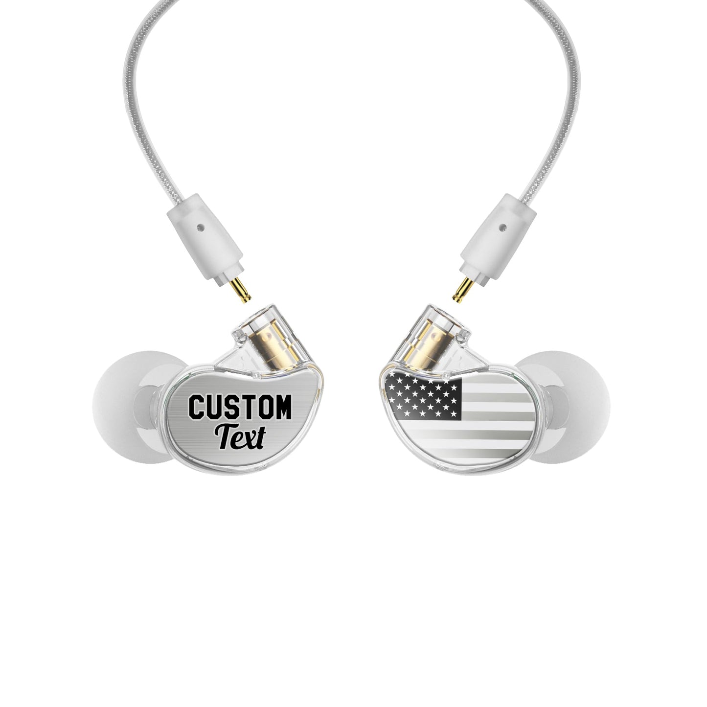 MEE audio Personalized M6 PRO in Ear Monitor Headphones for Musicians w/Engraved Metal Faceplates: Choose an Artwork and/or Add Custom Text, Noise