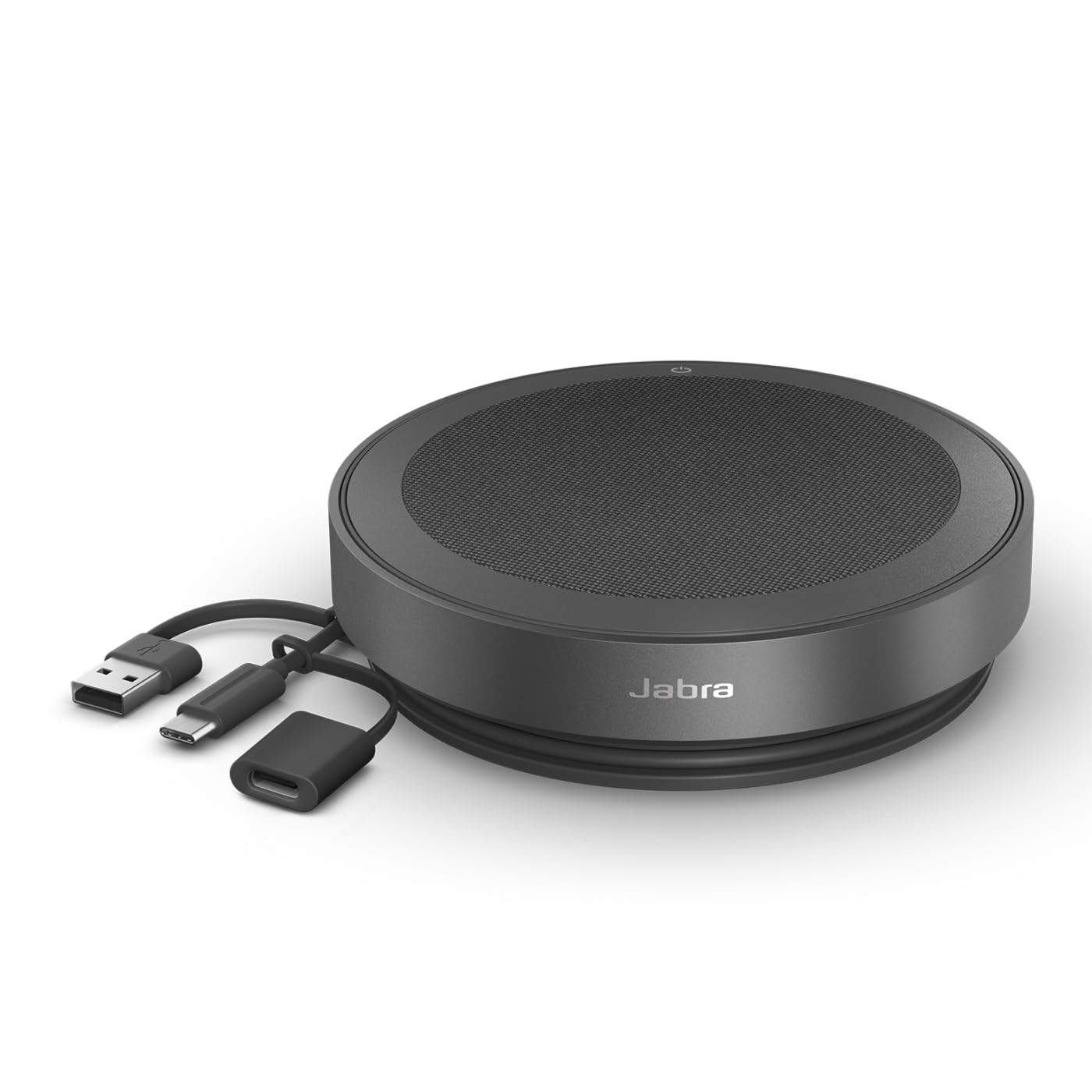 Jabra Speak2 75 (2025 Edition) Wireless Bluetooth Speakerphone - 4 Noise-Cancelling Mics, 65mm Speakers - New Linking Feature - USB-A & USB-C Adapter