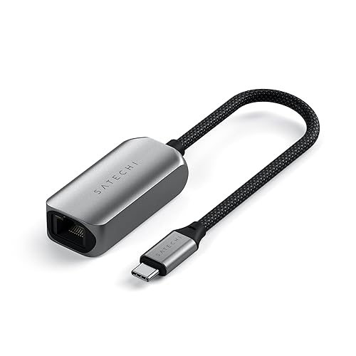 Satechi USB C to Ethernet Adapter, 2.5 Gbps Speed, Compatible with MacBook Air/Pro M5/M4, iPad Air/Pro M5/M4, iPhone 17 and More USB C Devices
