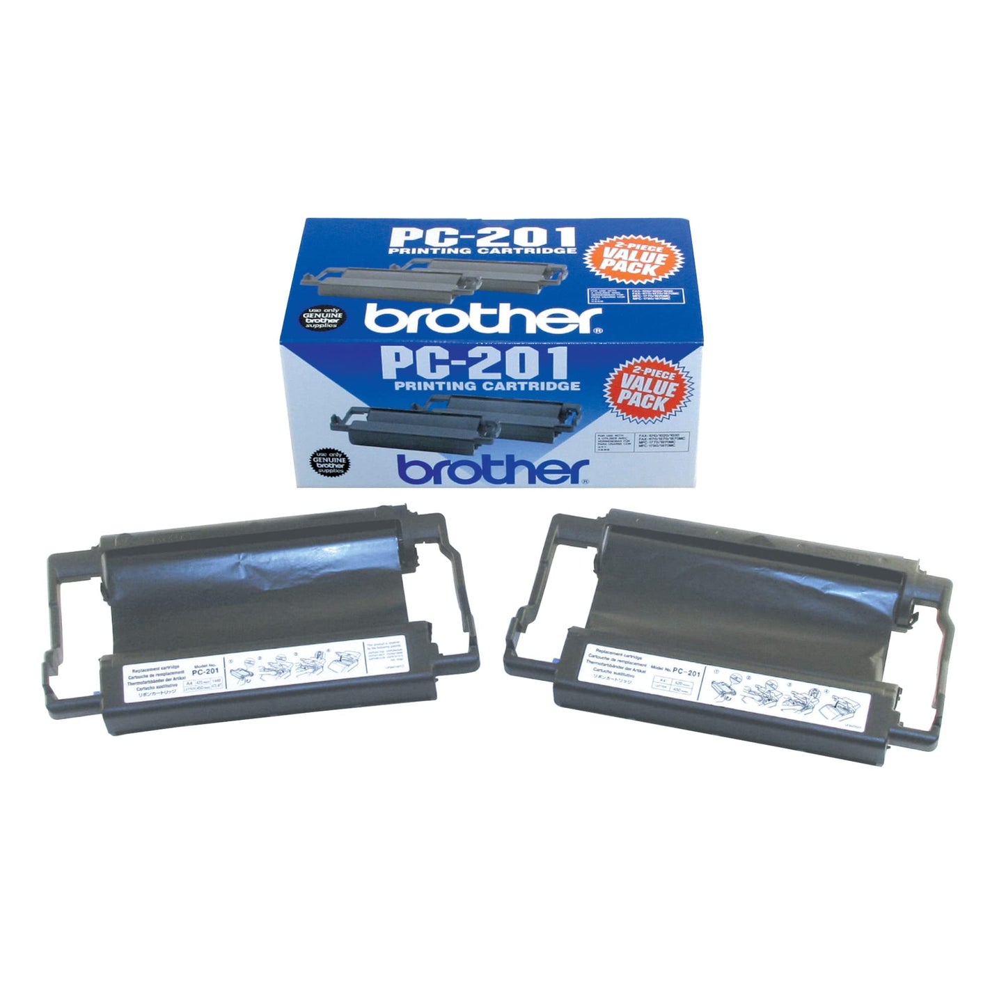 Brother PPF Print Cartridge 450 Pages - 2 Peices (PC2012PK) - Retail Packaging