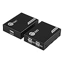 SIIG 4-Port USB 2.0 Extender 492ft Over Cat6/ 7 Cable, Cat5e Cable up to 330ft, Plug and Play, High Speed Transfer, for PC, Surveillance, Video