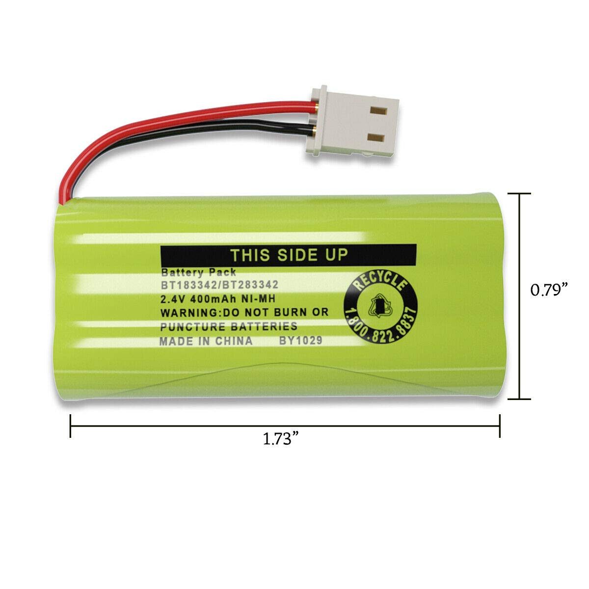 2-Pack Cerepros BT183342 BT283342 Battery Packs for VTech Cordless Phone