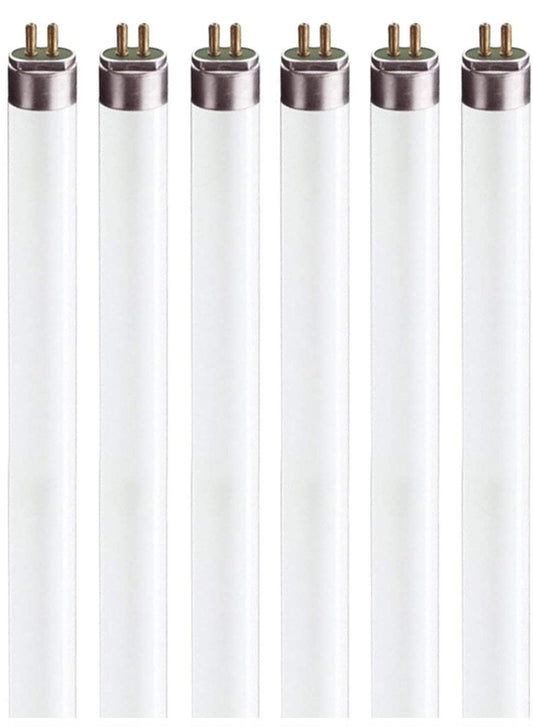 Circle F8T5/WW T5 Fluorescent Light Bulbs - 12 Inch, 8W, Warm White 3000K, G5 Mini Bi-Pin Under Cabinet Replacement Tube - 6 Pack