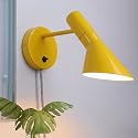 COSYLUX Vintage Plug in Wall Sconces, Industrial Rotatable Swing Arm Wall Lamp with Switch, Wall Mounted Light Fixtures Reading Lamp for Bedside
