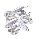 2Pcs White DC5V USB LED Dimmer Extension Cable with On/Off Switch Adapter LED Dimming Controller for LED Light Bulb Lamps USB-Port Power Cable for Led