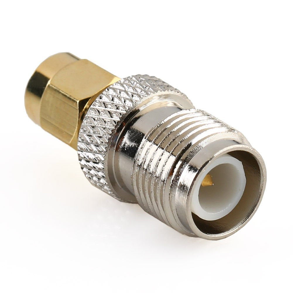 DHT Electronics 2PCS RF coaxial Coax Adapter RP-SMA Male to RP-TNC Female