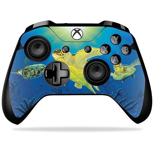 MightySkins Skin Compatible with Microsoft Xbox One X Controller - Turtle Dreams | Protective, Durable, and Unique Vinyl Decal wrap Cover | Easy