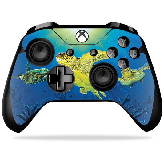 MightySkins Skin Compatible with Microsoft Xbox One X Controller - Turtle Dreams | Protective, Durable, and Unique Vinyl Decal wrap Cover | Easy