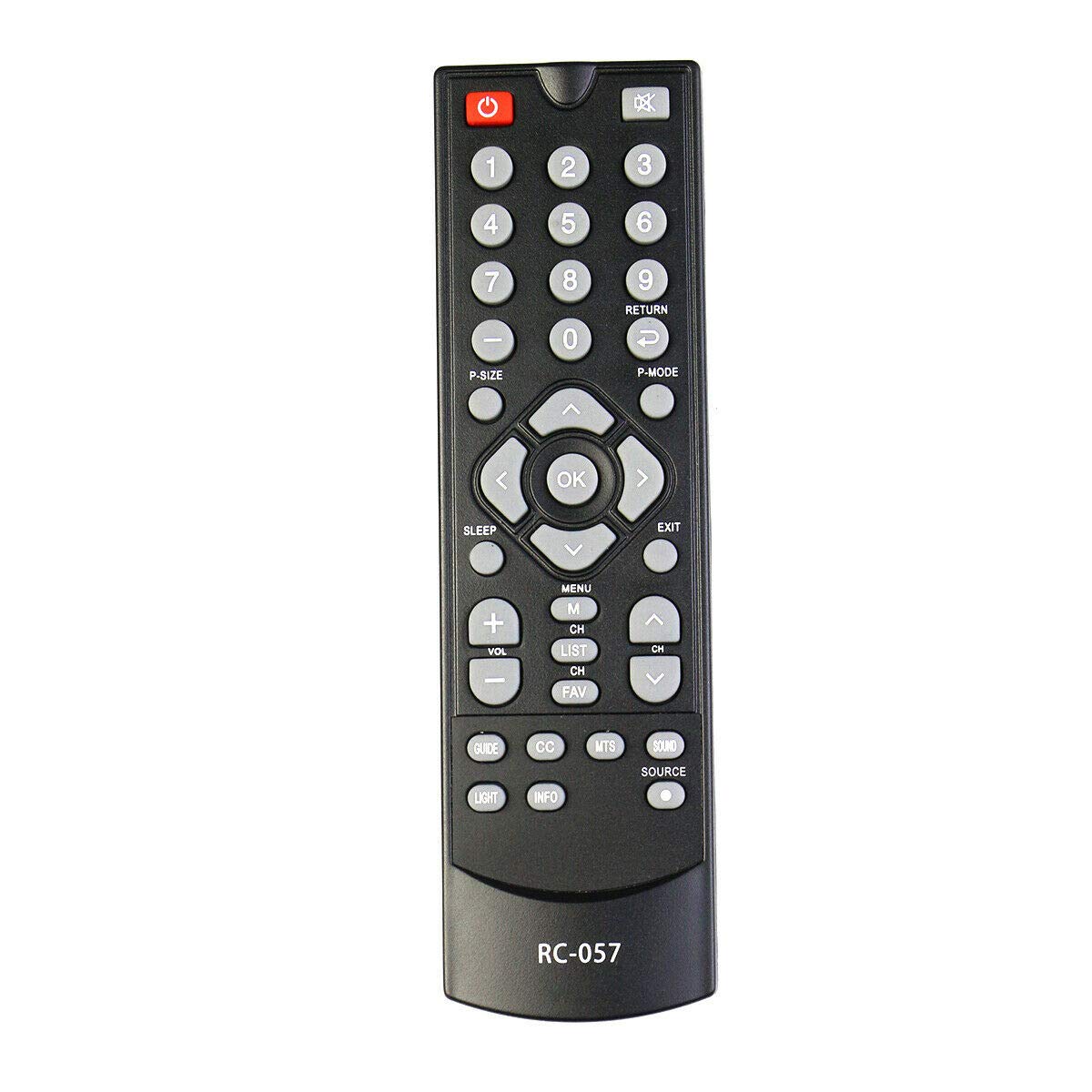 RC-057 Replace Remote Control for Coby TV LEDTV1926 TFTV2225 LEDTV3226 TFTV2425 TFTV3229