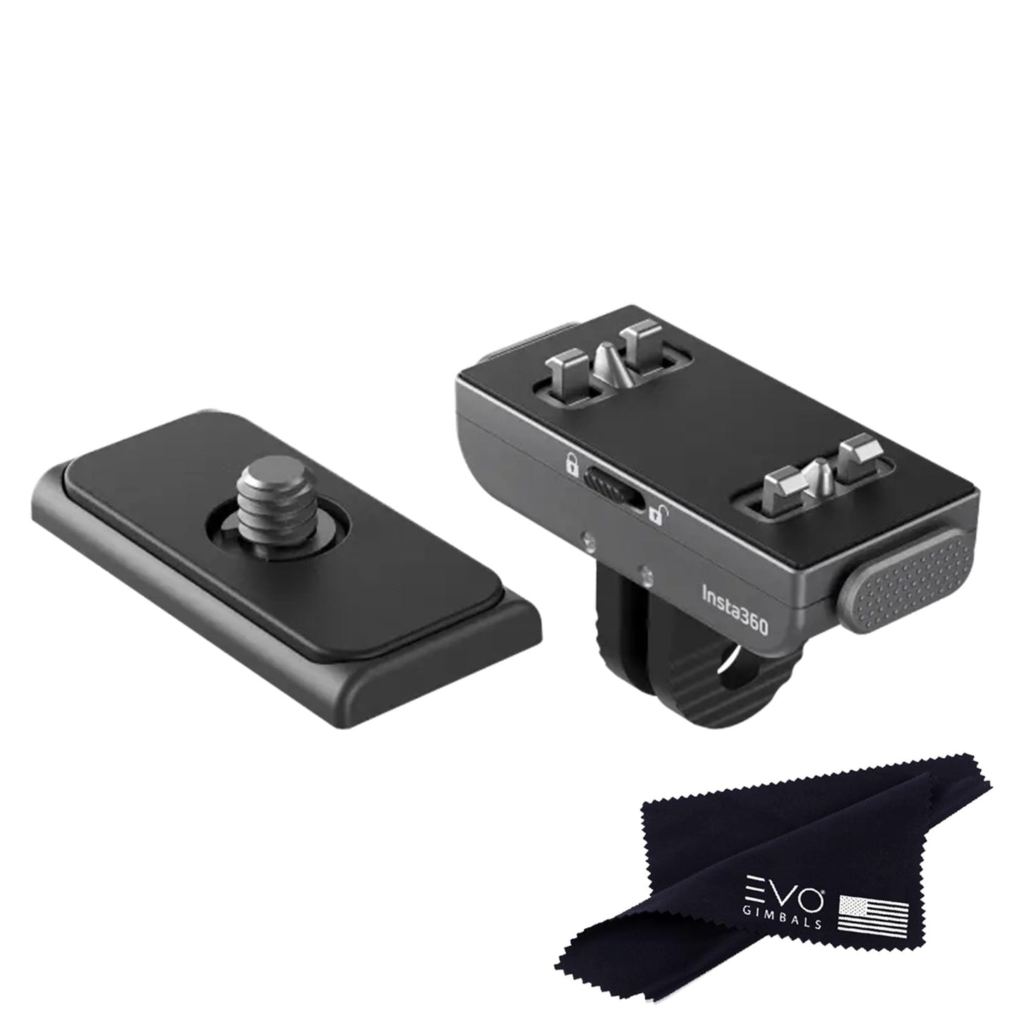 Insta360 Quick Release Mount 2.0(New Version), Compatiable X5/X4X4 AIR/X3/ONE RS/X/X2/ACE/ACE PRO/ACE PRO 2