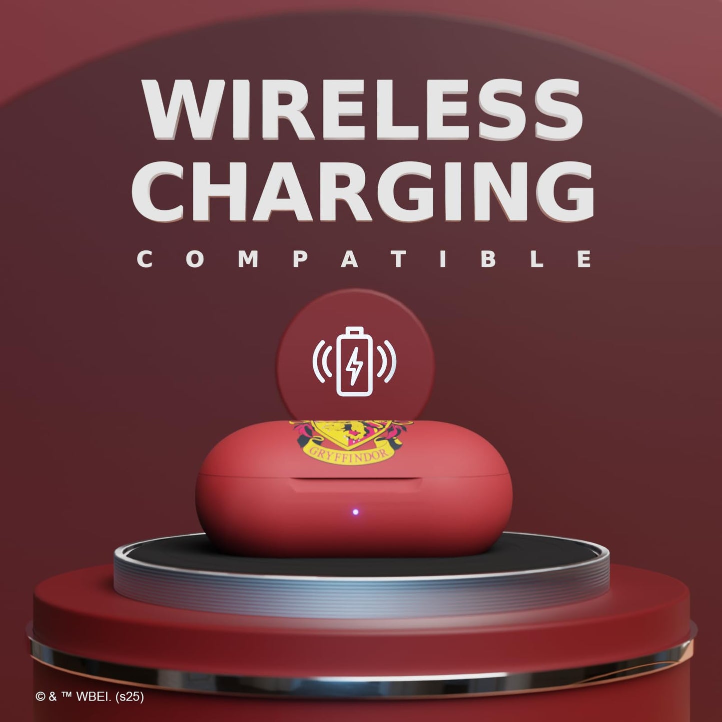 iJoy Harry Potter Gryffindor Wireless Bluetooth Earbuds with Charging Case, Built-in Mic, 30 Hr Playtime, Officially Licensed | Harry Potter Gifts…