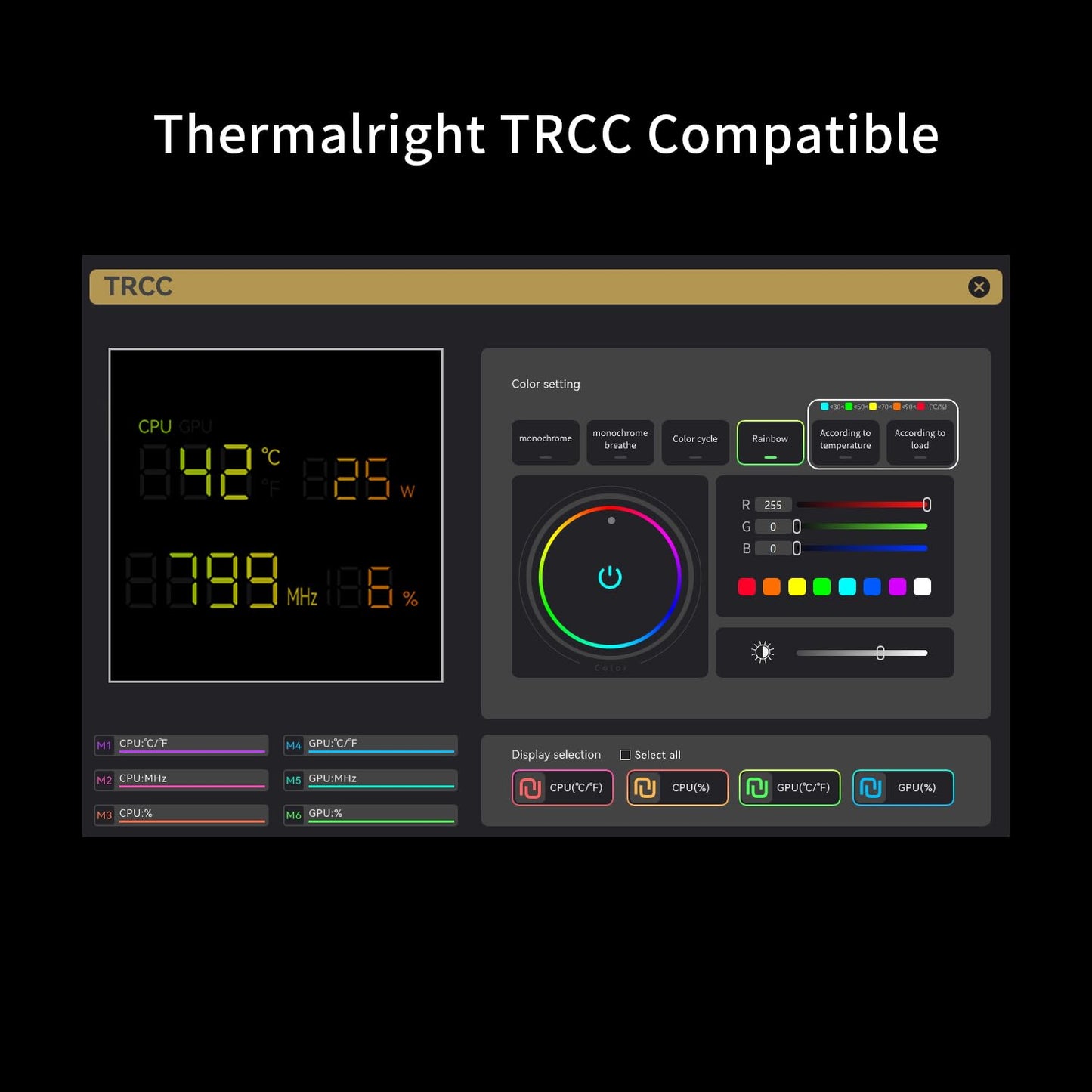 Thermalright Phantom Spirit 120 Digital EVO CPU Air Cooler,7 Heat Pipes CPU Cooler,Dual 120mm PWM Fans,Magnetic Attraction-Digital Screen Top