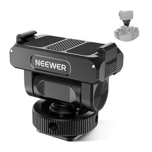 NEEWER Mount Adapter Compatible with DJI Osmo 360 / Action 5 Pro/4/3, Metal Magnetic Quick Release Action Camera Adapter Mount with 160° Tilt, Cold