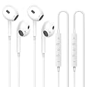 2 Pack for iPhone Headphones Wired Earbuds, in-Ear Headphones with Lighting Connector, Earphones Built in Microphone & Volume Control, Compatible