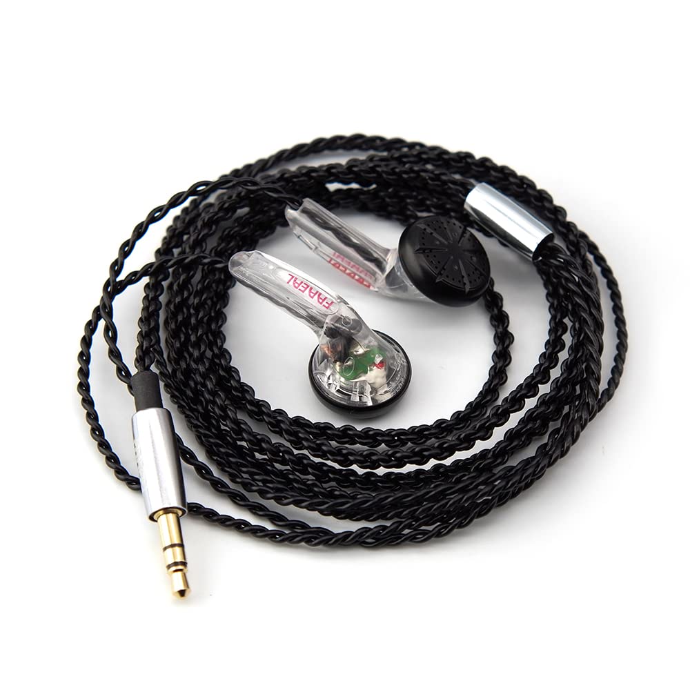 FAAEAL Snow-Lotus 1.0 HiFi Earphone 64 Ohm DIY Clear Detailed Balanced Sound Quality Music Earphones DJ Earphones (Snow-Lotus 1.0, Transparent)